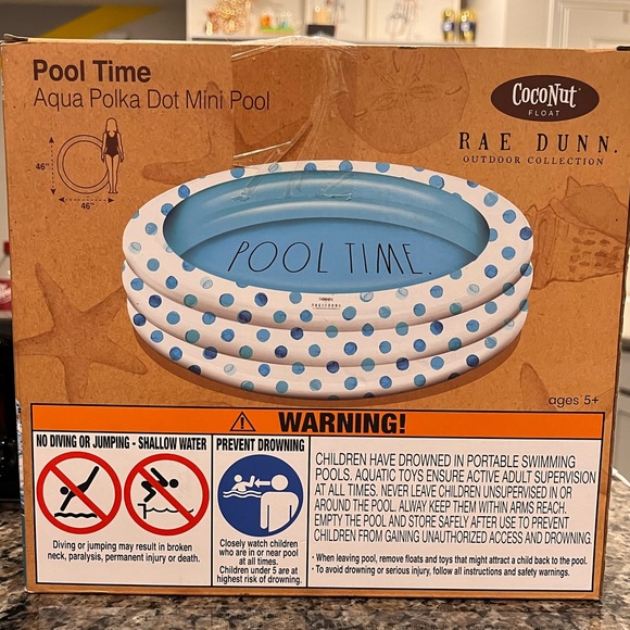 Rae Dunn Inflatable Pool - Picture 2 of 3